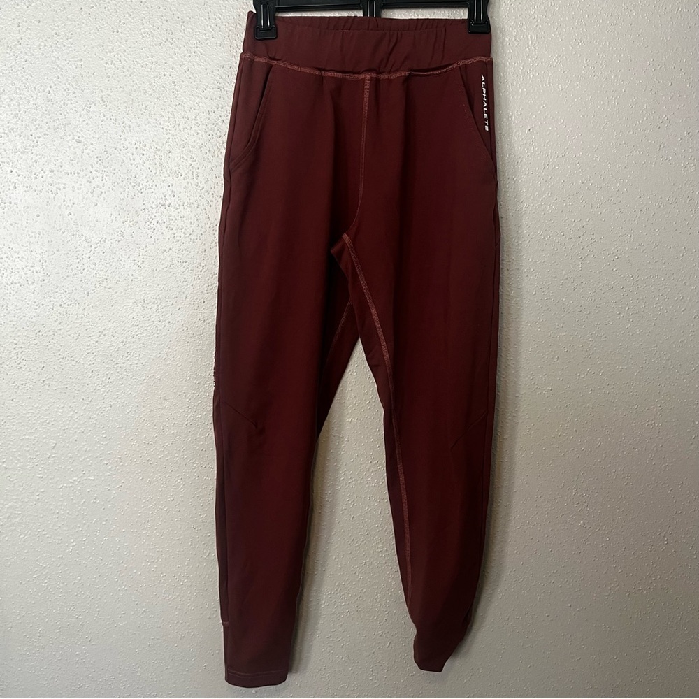 Alphalete Women’s (S) Brown Jogger Pants Stretch Small Gym Yoga Workout Run
